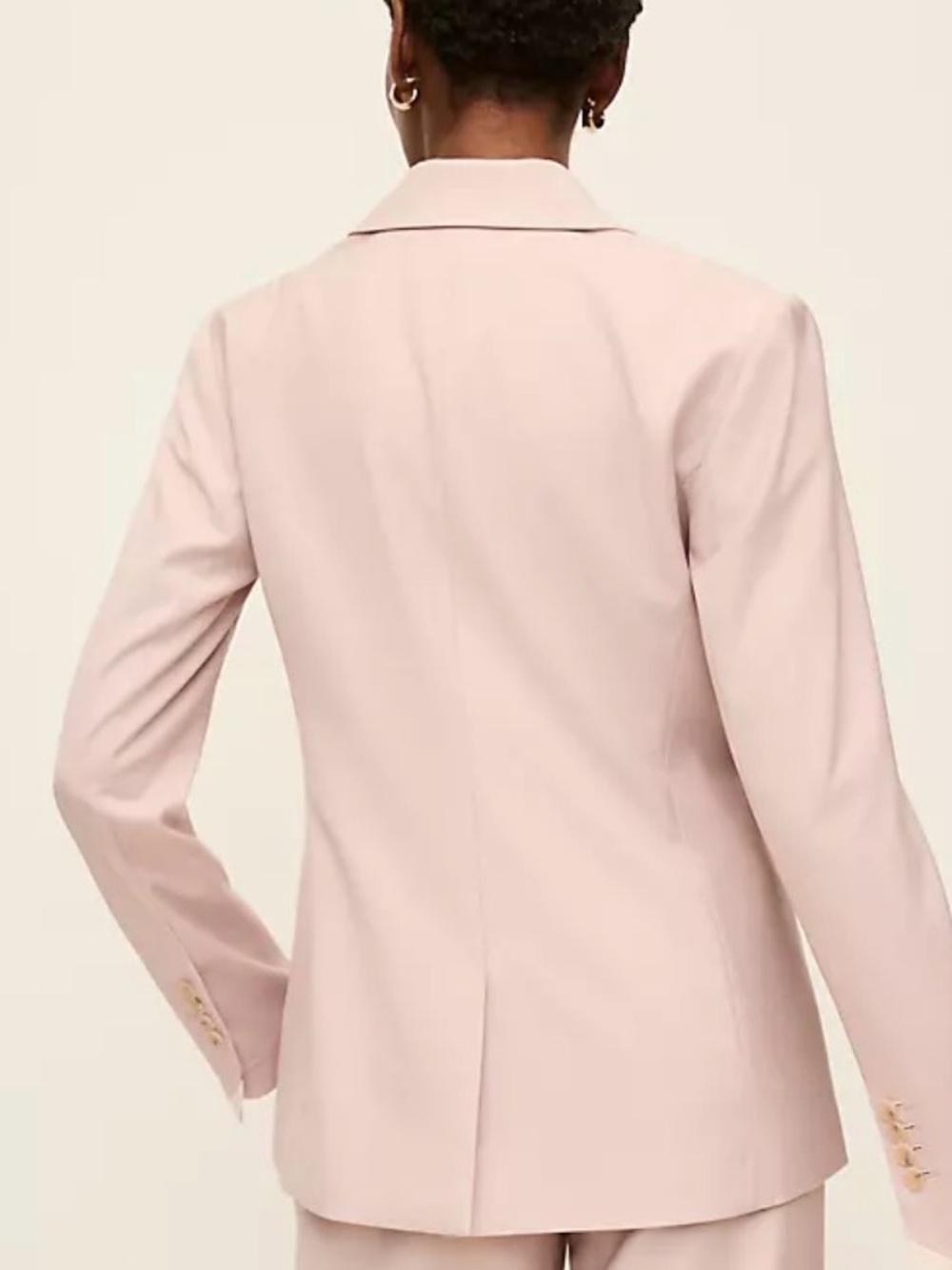 Ann Taylor Blush Sand Single-Button Blazer - Picture 2 of 9